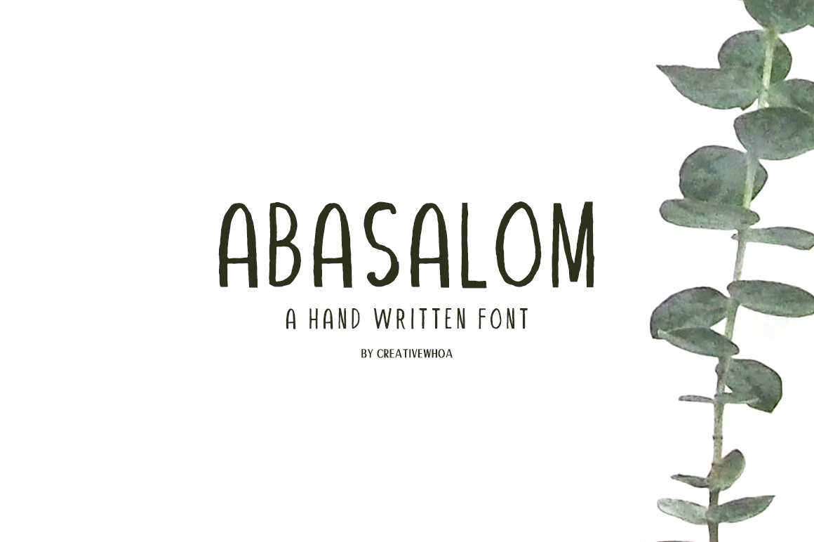 Abasalom: A Handwritten Font for Engaging Brand Content