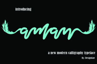 Aman Font: Whimsical Script for Editorial Design