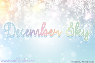 December Sky: A Festive Script Font for Your Brand