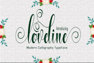 Loveline Font: Modern Calligraphy for Handmade Labels