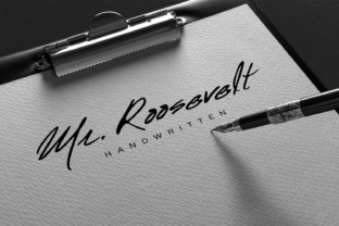 Mr. Roosevelt: A Handwritten Script for Editorial Elegance