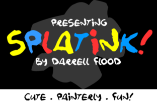 Splatink Font: Playful Typography for Handmade Labels