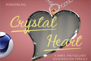 Transform Your Brand with Crystal Heart Font